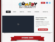 Tablet Screenshot of comedyforcharity.org